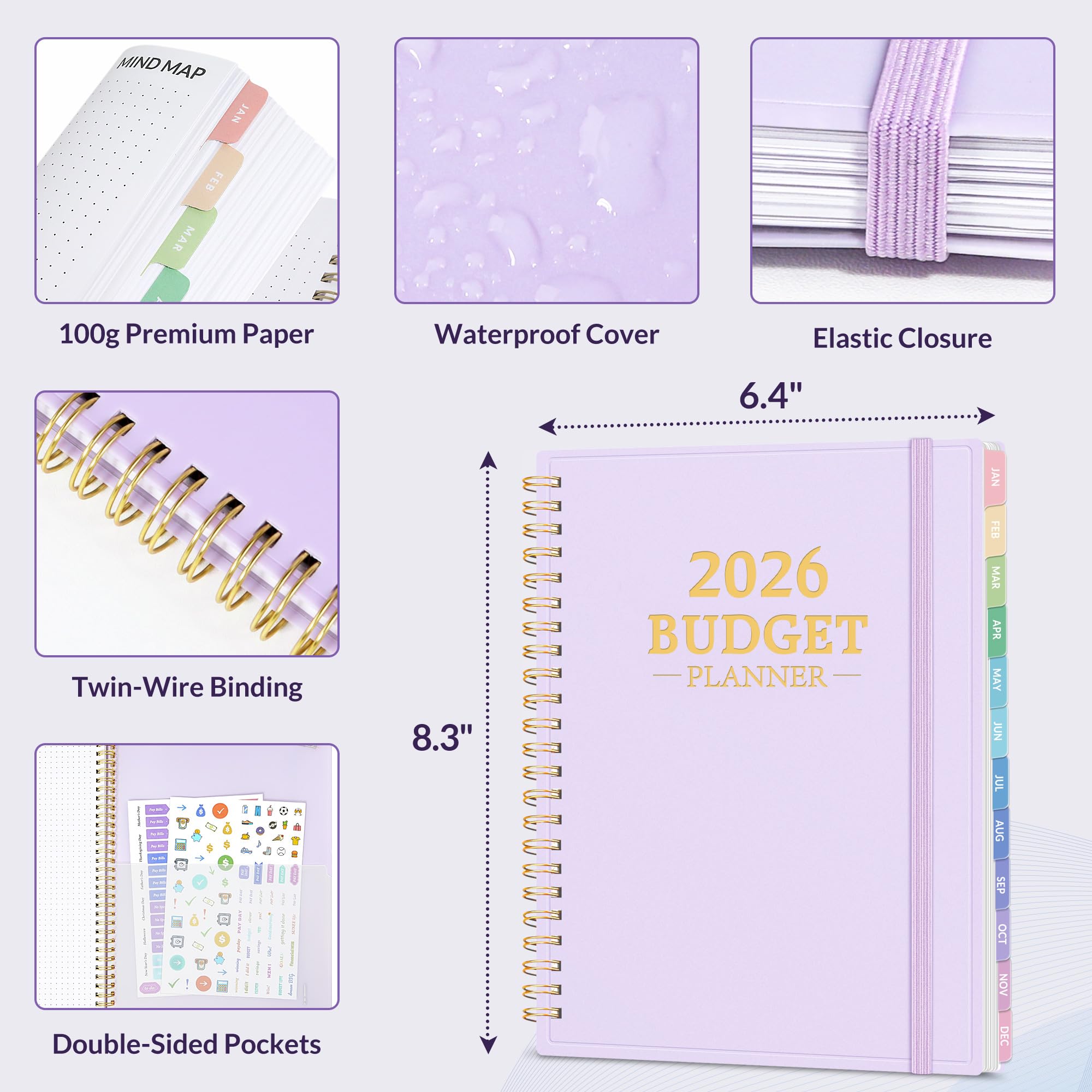 Amazon.com : 2026 Budget Planner - Monthly Budget Book from JAN